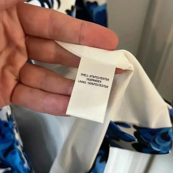 786 Christian Lacroix Floral Silk Blazer Size XS Color White Blue - Picture 6 of 7